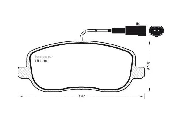 Brake Pad Set, disc brake (762)