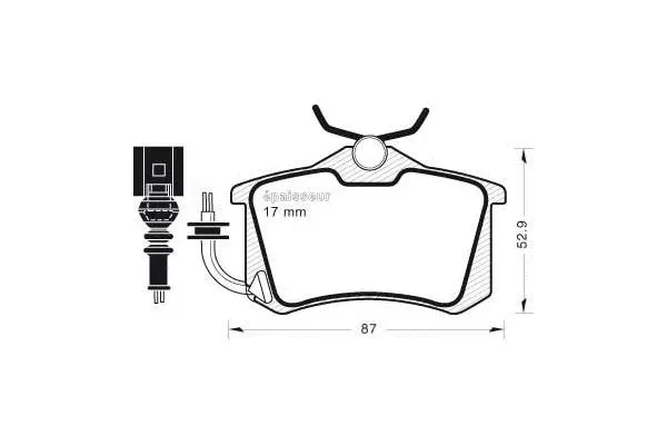 Brake Pad Set, disc brake (574)