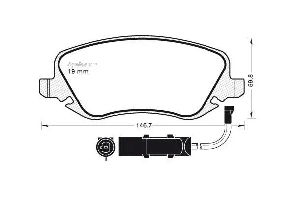 Brake Pad Set, disc brake (681)