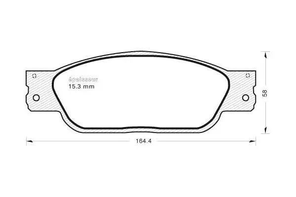 Brake Pad Set, disc brake (1054)