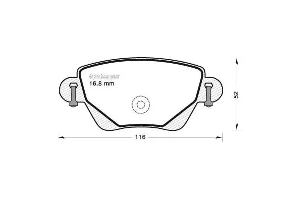 Brake Pad Set, disc brake (649)