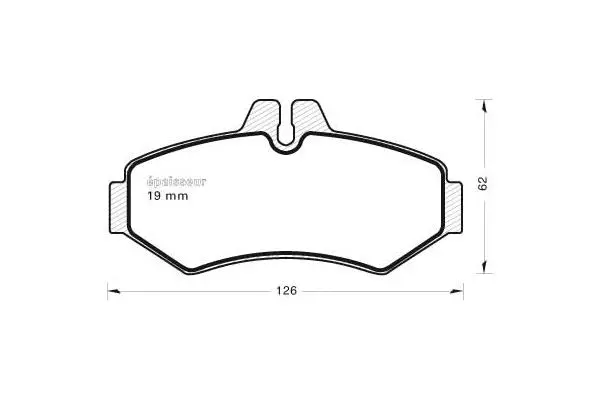 Brake Pad Set, disc brake (520)