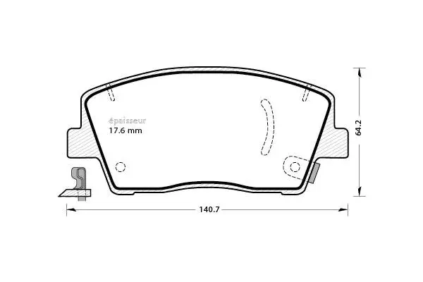 Brake Pad Set, disc brake (1339)