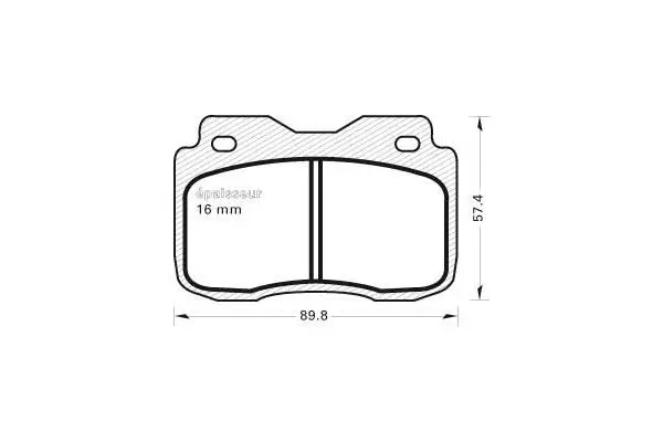 Brake Pad Set, disc brake (56)