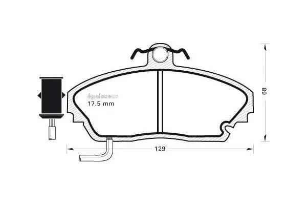 Brake Pad Set, disc brake (275)