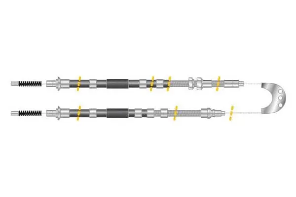 Cable Pull, parking brake (CF5215)
