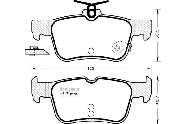 Brake Pad Set, disc brake (1188)