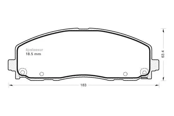 Brake Pad Set, disc brake (1107)