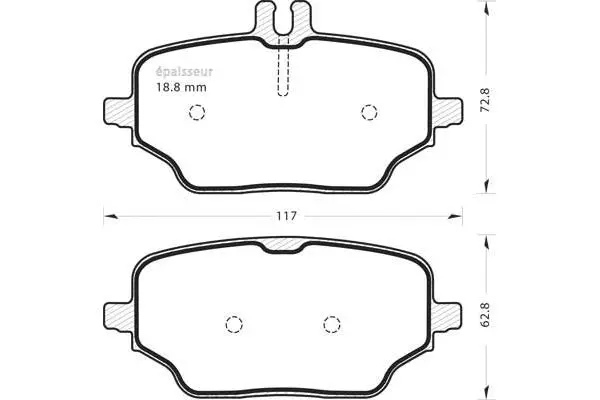 Brake Pad Set, disc brake (1374)