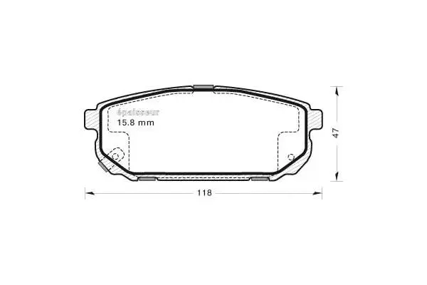 Brake Pad Set, disc brake (742)