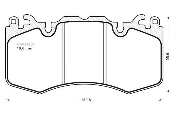 Brake Pad Set, disc brake (1025)