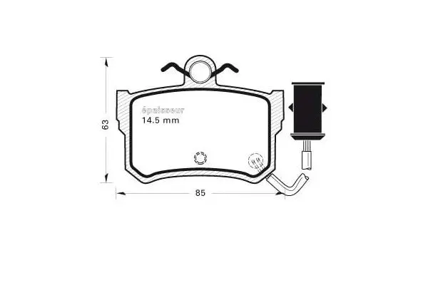 Brake Pad Set, disc brake (276)