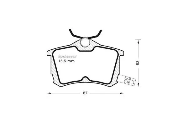 Brake Pad Set, disc brake (535)