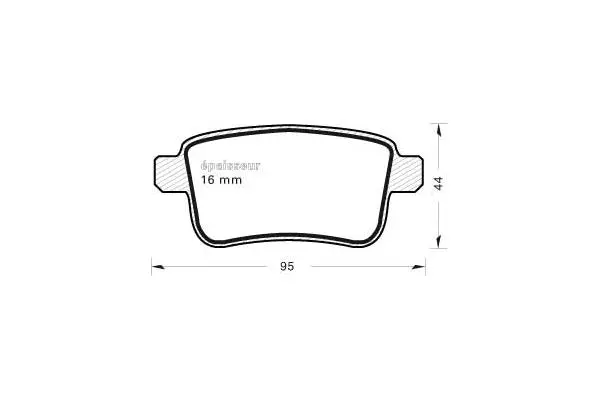 Brake Pad Set, disc brake (940)