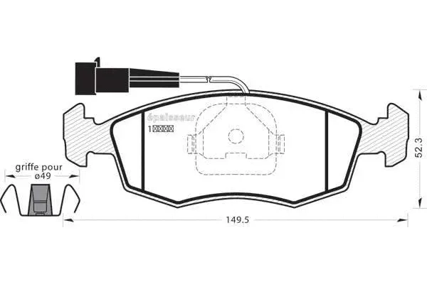 Brake Pad Set, disc brake (1065)