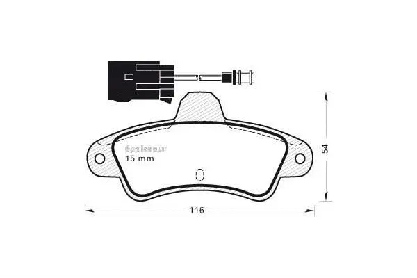 Brake Pad Set, disc brake (330)