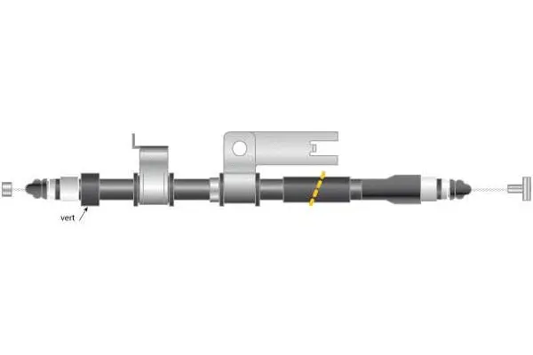 Cable Pull, parking brake (CF6046)