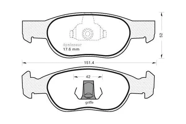 Brake Pad Set, disc brake (548)