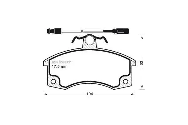 Brake Pad Set, disc brake (709)