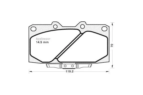 Brake Pad Set, disc brake (608)