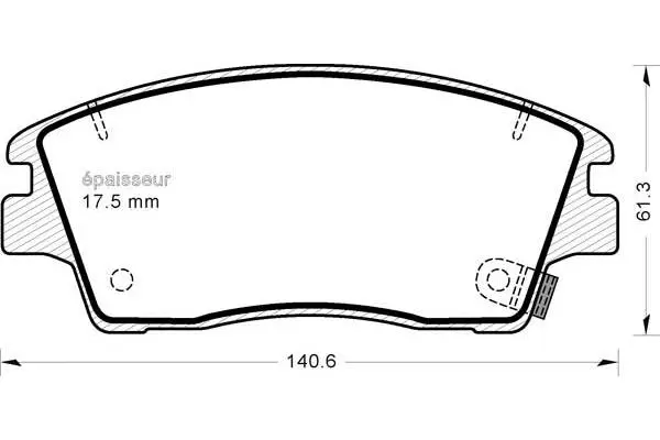 Brake Pad Set, disc brake (1262)