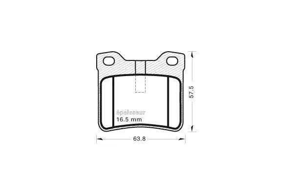 Brake Pad Set, disc brake (428)