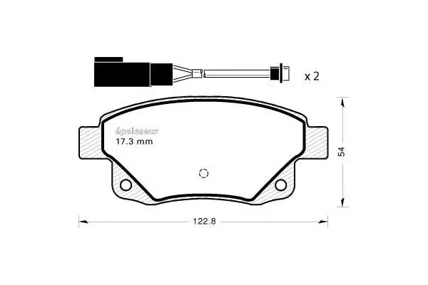 Brake Pad Set, disc brake (857)
