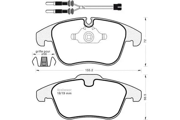 Brake Pad Set, disc brake (1044)