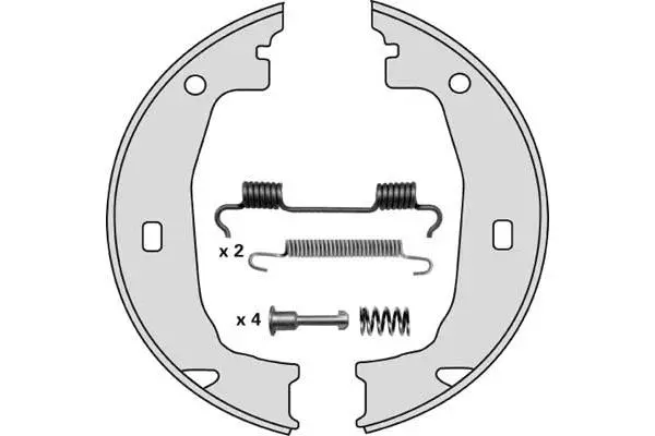 Brake Shoe Set, parking brake (M781R)