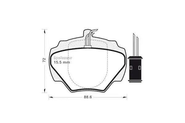 Brake Pad Set, disc brake (439)