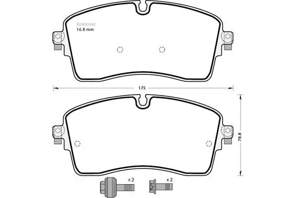 Brake Pad Set, disc brake (1326)