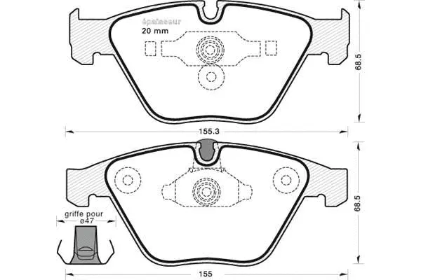 Brake Pad Set, disc brake (873)