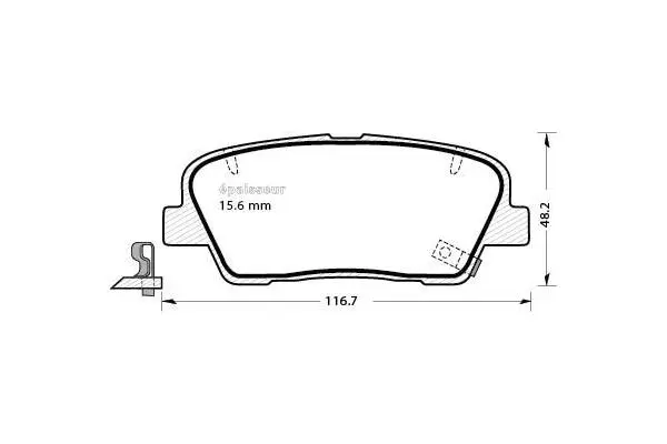Brake Pad Set, disc brake (1311)