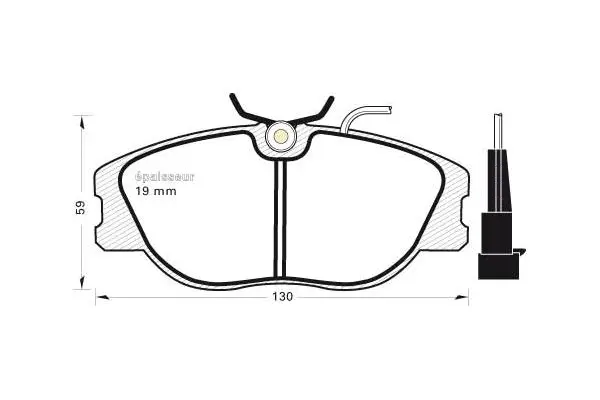 Brake Pad Set, disc brake (281)