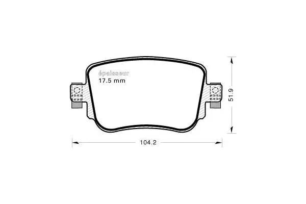 Brake Pad Set, disc brake (1157)