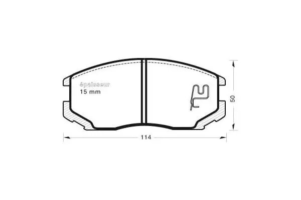 Brake Pad Set, disc brake (583)
