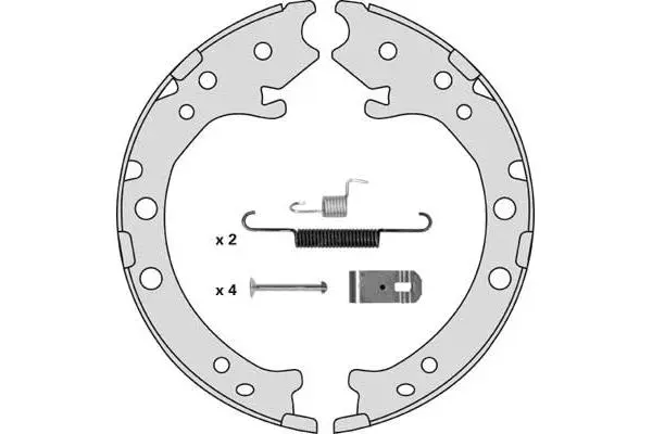 Brake Shoe Set, parking brake (M883R)