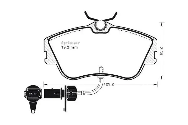 Brake Pad Set, disc brake (599)