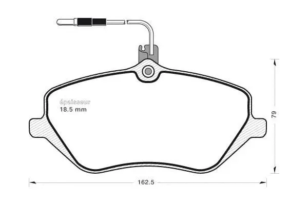 Brake Pad Set, disc brake (733)