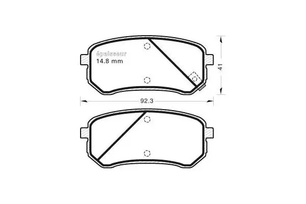 Brake Pad Set, disc brake (752)