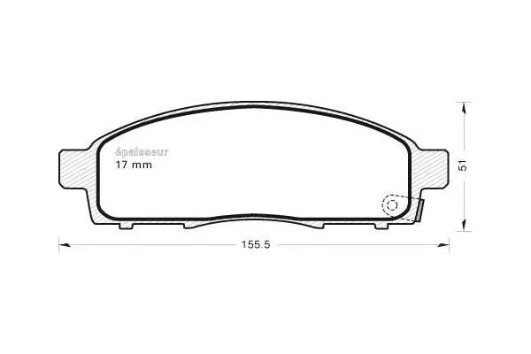 Brake Pad Set, disc brake (1024)