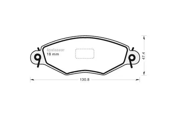 Brake Pad Set, disc brake (425)