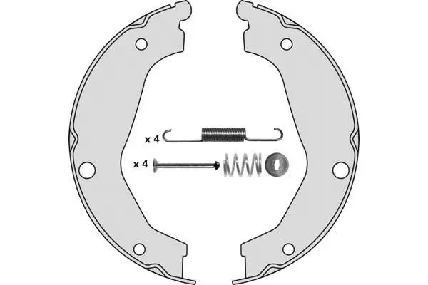 Brake Shoe Set, parking brake (M884R)