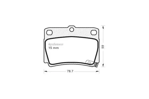 Brake Pad Set, disc brake (791)