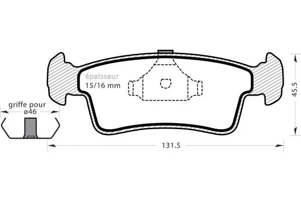 Brake Pad Set, disc brake (572)
