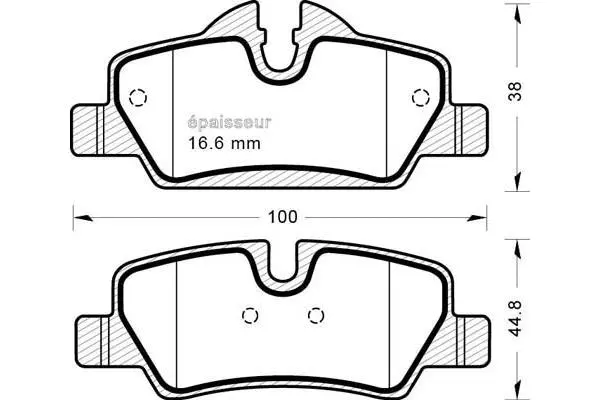 Brake Pad Set, disc brake (1186)