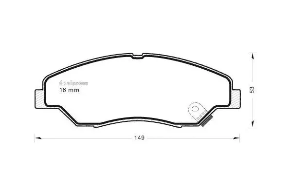 Brake Pad Set, disc brake (513)