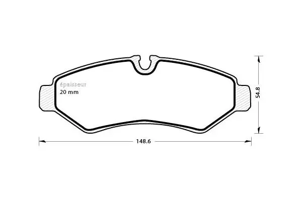 Brake Pad Set, disc brake (1322)