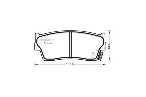 Brake Pad Set, disc brake (465)