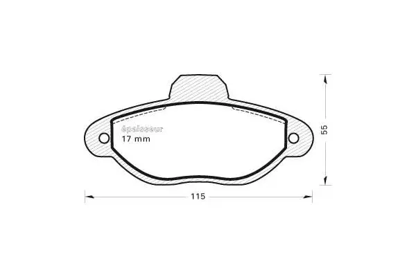 Brake Pad Set, disc brake (730)